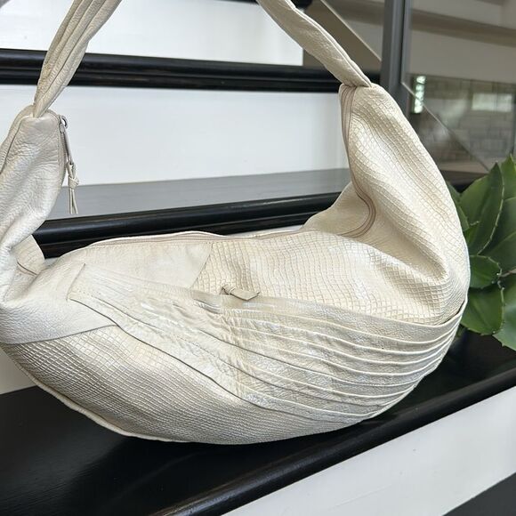 Urban outfitters Tribeca Genuine Leather crescent shoulder handbag purse large - Picture 1 of 15
